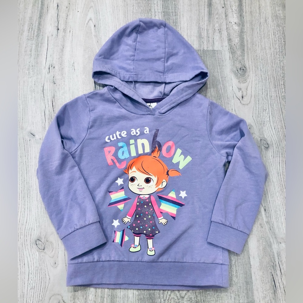 Cocomelon Girls Purple Hoodie Size 5/6